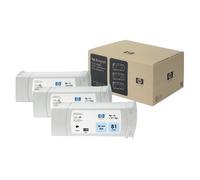 HP Original C5070A Ink Cartridge No 81 3Pk Cyan Light 680Ml