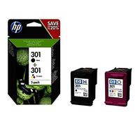 HP Pack 2 Cartouches d'encre 301 (Noir - Cyan, Magenta, Jaune)