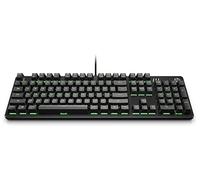 HP Pavilion Gaming Keyboard 500 with Red Mechanical Switches, X4 Customizable LED Colour Options, Black