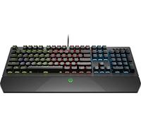 HP Pavilion 800 Wired Gaming Keyboard - (USB 2.0 Connector, 4-Zone LED Backlight, Wrist Rest, Red Mechanical Switches), Black Color, Italian QWERTY Keyboard