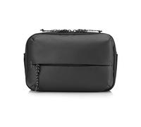 HP - PC Sports Waist Bag for Electronic Devices, Reflective Details, Waterproof Fabric, Adjustable Shoulder Strap Becoming a Double Handle, Black