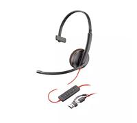 HP Poly Blackwire 3210 Monaural USB-C Headset +USB-C/A Adapter. Product type: Headset. Connectivity technology: Wired. Recommended usage: Office/Call center. Weight: 64 g. Product colour: Black