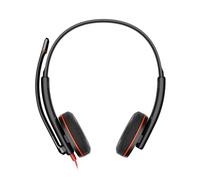 HP Poly Blackwire 3220 Stereo Wired USB-C Headset Boom Mic +USB-C/A Adapter