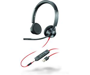 HP POLY Blackwire 3325 Microsoft Teams Certified USB-A Headset Wired Office/Call