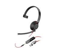 Poly Blackwire 5210 Monaural USB-C Headset +3.5mm Plug +USB-C/A Adapter (Bulk)