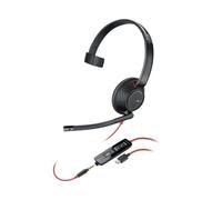 HP Poly Blackwire 5210 Monaural Wired USB-C Headset + USB-C to USB-A A