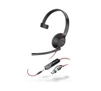 HP Poly Blackwire 5210 Mono USB-C/A + 3.5mm Wired Headset Noise Cancelling