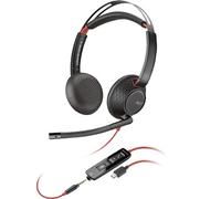 HP Poly Blackwire C5220 Wired Headset with Microphone, USB-C and 3.5 mm Stereo