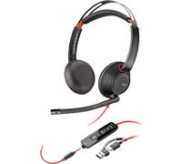 HP Poly Blackwire 5220 Wired Headset - Flexible Boom Mic - Noise Canceling