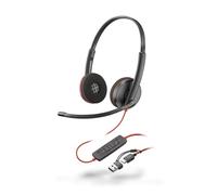 HP Poly Blackwire C3220 USB-C Stereo Headset with USB Adaptor