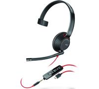 Poly Blackwire 5210 Monaural USB-C Headset +3.5mm Plug +USB-C/A Adapter (Bulk)