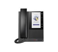 HP Poly CCX 505 Business Media Phone for Microsoft Teams and PoE-enabled IP Phone Black Wired handset Android 12 24 lines LCD