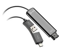 HP Poly DA75 USB to QD Black Adapter TAA