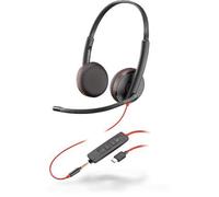 POLY Blackwire 3225 Headset Wired Head-band Calls/Music USB Type-C Bla