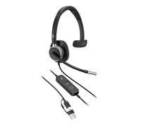 HP Poly Mission 610 USB HS CS1 | AI noise reduction | SoundGuard Digital | Super wideband audio | 32mm speaker driver | Rotatable microphone boom | Custom fit for long days