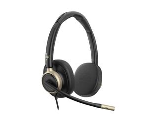 HP Poly Mission 825 USB-C Duo ANC USB-C duo headset for the office with ANC, 4 microphones and a 'busy' light, designed to offer greater focus,