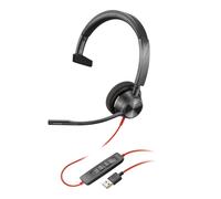 Poly Headset with Mic Blackwire C5210 - Monaural USB-A Wired On-Ear Headphone...