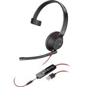 POLY Blackwire 5210 Monaural Wired USB-A Mono Headset - Black