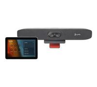POLY Studio Small Room Kit for MS Teams: Studio R30 USB Video Bar with GC8 (ABU)