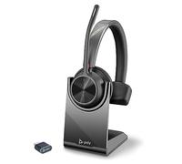 HP Poly Voyager 4310 UC Wireless Mono Headset & Charge Stand - Noise-Canceling Boom Mic - Connect to PC via USB-C to USB-A Adapter, Cell Phone via Bluetooth - Microsoft Teams certified