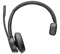 Poly - Voyager 4310 UC Wireless Headset (Plantronics) - Single-Ear Headset with Boom Mic - Connect to PC/Mac via USB-C Bluetooth Adapter, Cell Phone via Bluetooth - Works with Teams, Zoom & More