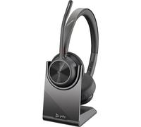 HP Poly Voyager 4320 UC Stereo USB-A Headset +BT700 USB-A Adapter +Charging Stand