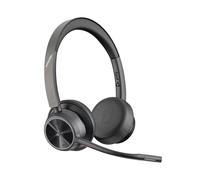 HP Poly Voyager 4320 UC Wireless Headset - Noise-Canceling Boom Mic - Connect to PC via USB-C to USB-A Adapter, Cell Phone via Bluetooth - Microsoft Teams certified