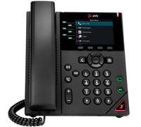 HP Poly VVX 350 6-Line IP Phone and PoE-enabled