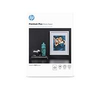 HP Premium Plus Photo Paper | Glossy | A4 (210 x 297 mm) | 20 sheets | 300 g/m2 | Works with inkjet printers | White | CR672A