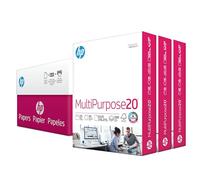 HP Printer Paper | 8.5 x 11 Paper | Multipurpose 20 lb | 3 Ream Case - 1500 Sheets | 96 Bright | Made in USA - FSC Certified | 112530C