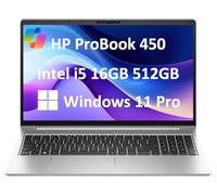 HP ProBook 450 G10 Business Laptop (15.6" FHD Anti-Glare, Intel 10-Core i5-1334U, 16GB RAM, 512GB SSD, (Beats i7-1255U)) Backlit KB, Webcam, Ethernet, Wi-Fi 6E, Win 11 Pro w/ AI Copilot, Silver