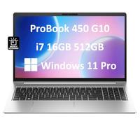 HP ProBook 450 G10 Business Laptop (15.6" FHD IPS Anti-Glare, Intel 10-Core i7-1355U, 16GB RAM, 512GB SSD) Backlit Keyboard, Webcam, Ethernet, Wi-Fi 6E, Wolf Pro Security, Win 11 Pro, Silver