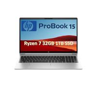 HP ProBook 455 G10 Laptop (15.6" FHD Anti-Glare, AMD Ryzen 7 7730U (> Intel i7-1255U), 32GB RAM, 1TB SSD) for Business, Enterprise, Backlit, Fingerprint, Webcam, Ethernet, Win 11 Pro w/ AI Copilot
