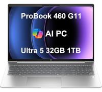 HP ProBook 460 G11 Business Laptop (16" FHD+ Anti-Glare, Intel Core Ultra 5 125U (> i7-1355U), 32GB DDR5 RAM, 1TB SSD) Backlit, Fingerprint, 1080p Webcam, Wolf Security, Win 11 Pro, 2025 AI PC