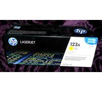 HP Q3972A 123A YELLOW TONER CARTRIDGE HP LJ 2550 2820 2840 GENUINE HP NEW SEALED