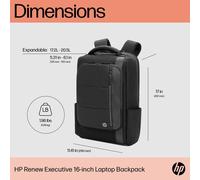 Hp Renew Executive 16-" Laptop Backpack. Case Type: Backpack Maximum Screen Size