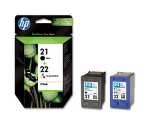 HP SD367AE#301 Original HP No. 21 Black and No. 22 Colour Ink Cartridges