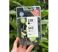 HP SD449EE Photosmart 338 Black/343 Tri-color 2-pack Original Ink Cartridges