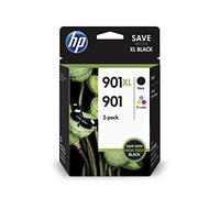 2X GENUINE CARTRIDGES HP 901XL BLACK + 901 COLOUR J4660 J4680 G510A FAST POSTAGE