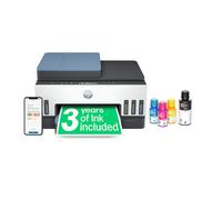 HP Smart Tank 7306 All-in-One Wireless Inkjet Printer, White,Blue,Silver/Grey