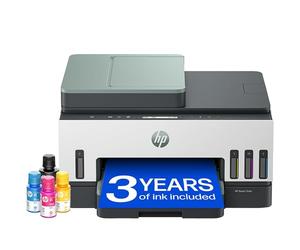 HP Smart Tank 7307 All in One Printer | Perfect for Home | Colour | Wireless | Print, Scan, Copy | Includes up to 3 Years of Ink | Refillable | Document Feeder | 2-Sided Printing | Easy Setup