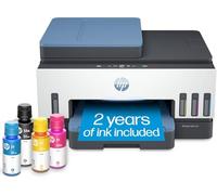 HP Smart -Tank 7602 Wireless Cartridge-Free All-in-One Printer, Up to 2 Years of Ink Included, Mobile Printing, Scan, Copy, Fax, Auto Document Feeder, with One Panel