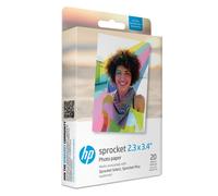 HP Sprocket 2.3 x 3.4 (5.8x8.6 cm) Premium Zink Sticky Back Photo Paper, 20 Sheets, Compatible with HP Sprocket Select and Plus Photo Printers