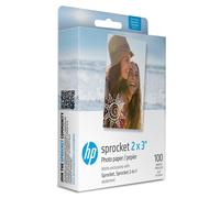 HP Sprocket 2x3 (5.1x7.5 cm) Premium Zink Sticky Back Photo Paper, 100 Sheets, Compatible with HP Sprocket Photo Printers