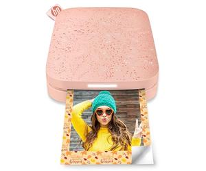 HP Sprocket 2x3 Inch Instant Smartphone Photo Printer - Portable Color Wireless Mobile Printer - Zink Sticky-Back Photos - Print from Compatible iOS & Android Devices with Bluetooth w/Fun App - Pink