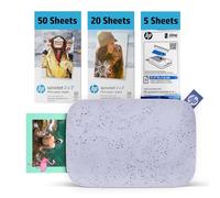 HP Sprocket 2x3 Instant Smartphone Photo Printer 75 Sheets Bundle - Bluetooth Portable Color Wireless Mobile Printer (Purple) Zink Sticky-Back Photos