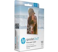 HP Sprocket 2x3 Premium Zink Sticky Back Photo Paper, 100 Sheets for Photo