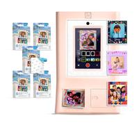 HP Sprocket Photo Booth Machine Instant Color Photo Printer (Pink) PAPER Bundle + Zink 3.5 x 4.25” Zink Sticky-Backed Photo Paper (500 Sheets)