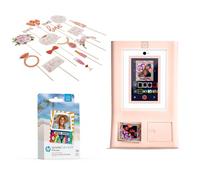 HP Sprocket Photo Booth Machine Instant Color Photo Printer (Pink) + Zink Paper (100 Sheets) + Bridal Shower Photo Booth Props (23)