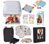 HP Sprocket Portable 2x3 Instant Color Photo Printer (Luna Pearl) Starter Bundle
